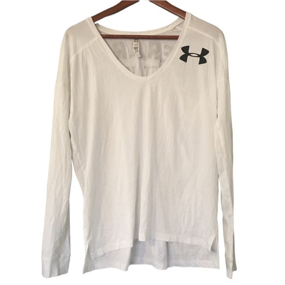 Under Armour white long sleeve oversized spirit top - Picture 3 of 5
